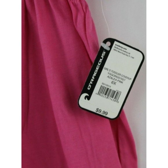 ORageous Girls Toddler Coverup Tunic Sundress (Size 6X) Azalea Pink - Picture 4 of 5